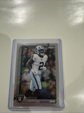 Ashton Jeanty RC topps chrome silver #322